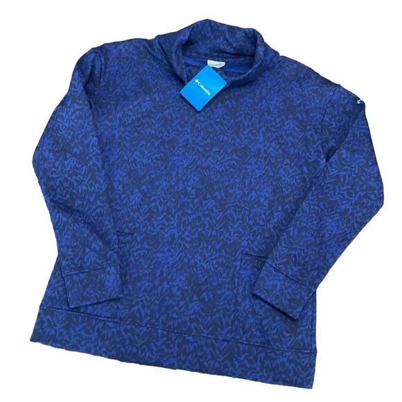 Columbia Women's Funnel Pullover Dark Sapphire Size Large NWT - Picture 1 of 12